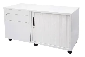 Sonic Mobile Caddy RHS with Tambour & Filing Drawers
