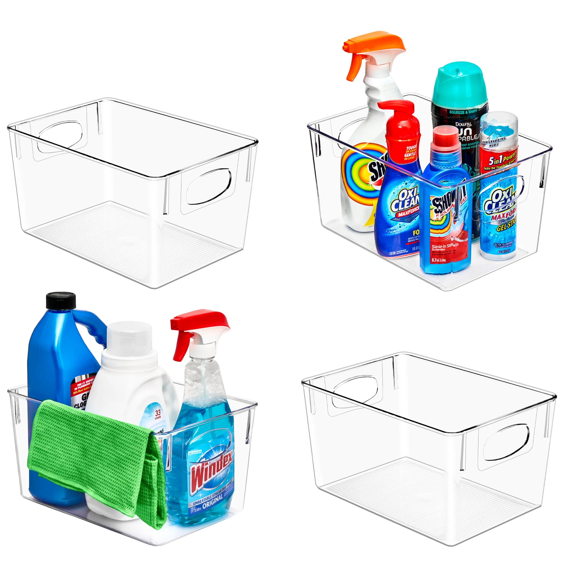 Storage Bins with Handles Set (Large)