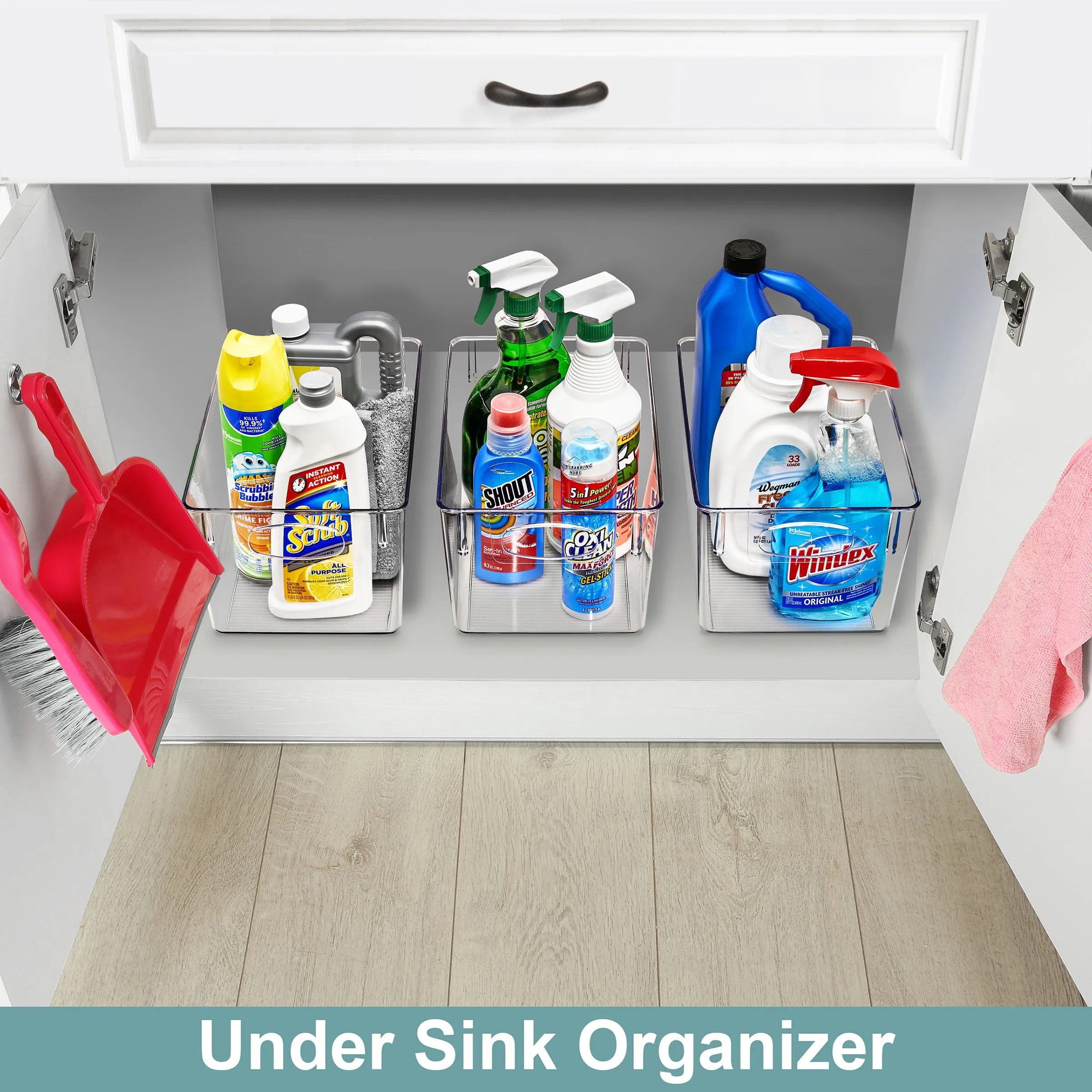 Storage Bins with Handles Set (Large)