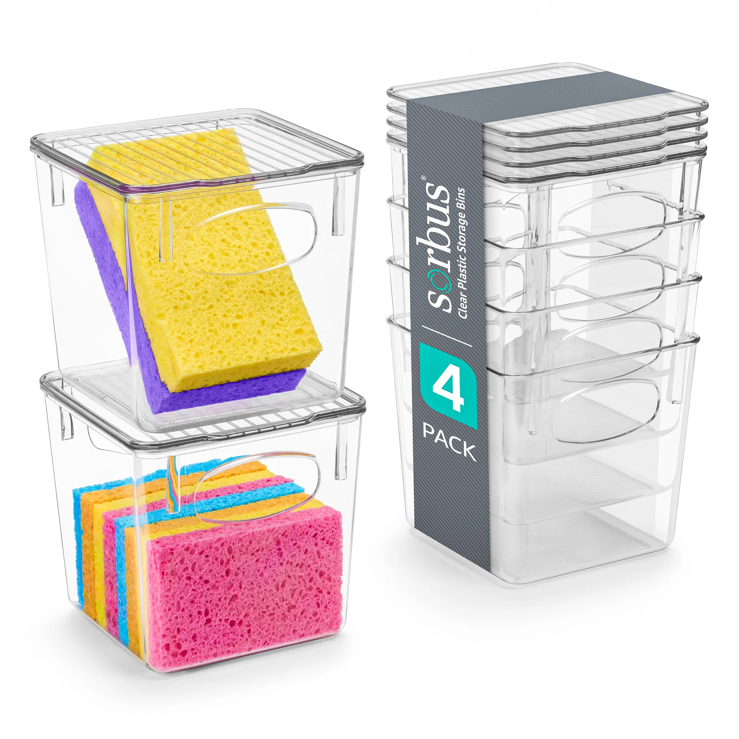 Storage Bins with Lids Set (Small)