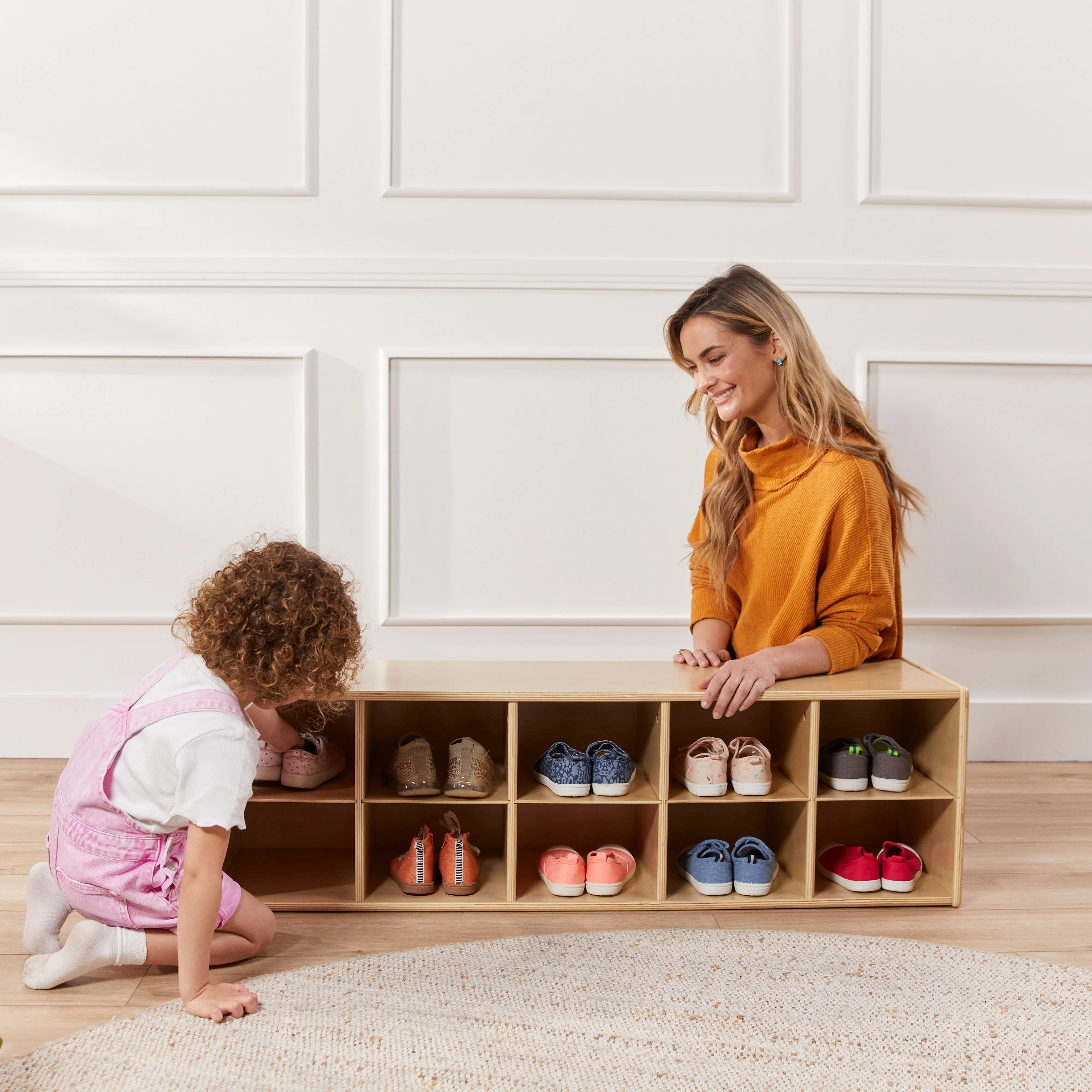 Streamline 10 Cubby Tray Storage Cabinet, 2x5