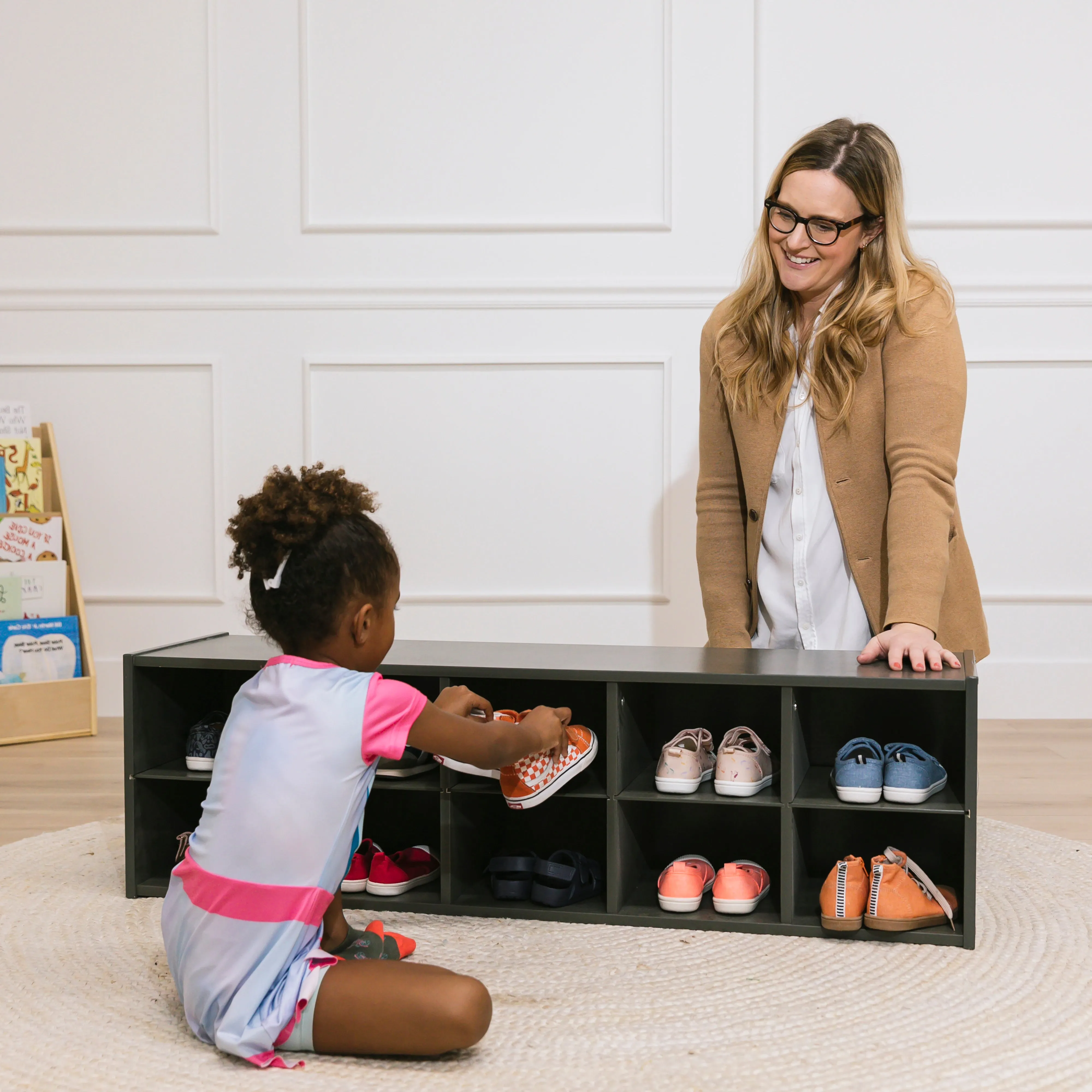 Streamline 10 Cubby Tray Storage Cabinet, 2x5