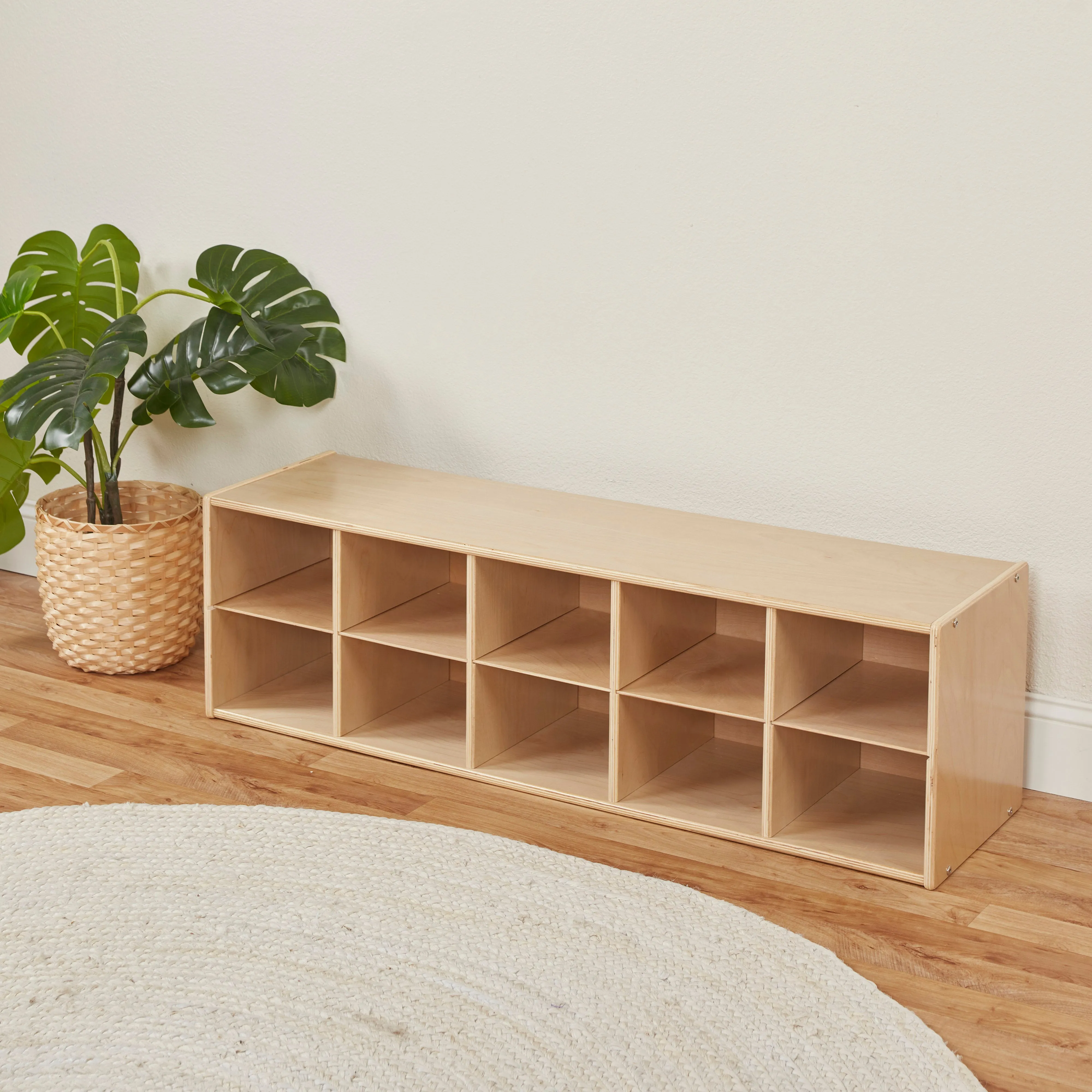 Streamline 10 Cubby Tray Storage Cabinet, 2x5
