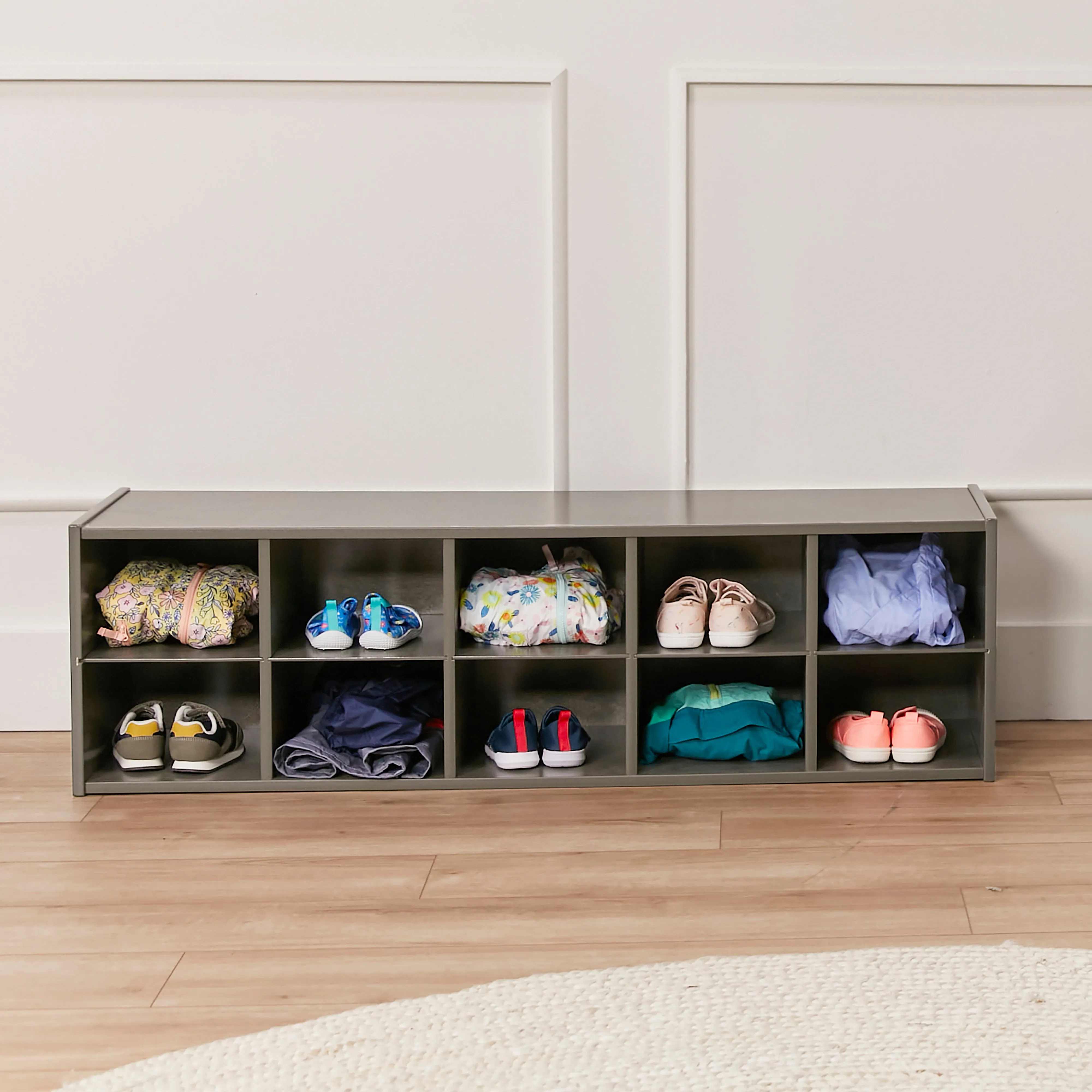 Streamline 10 Cubby Tray Storage Cabinet, 2x5