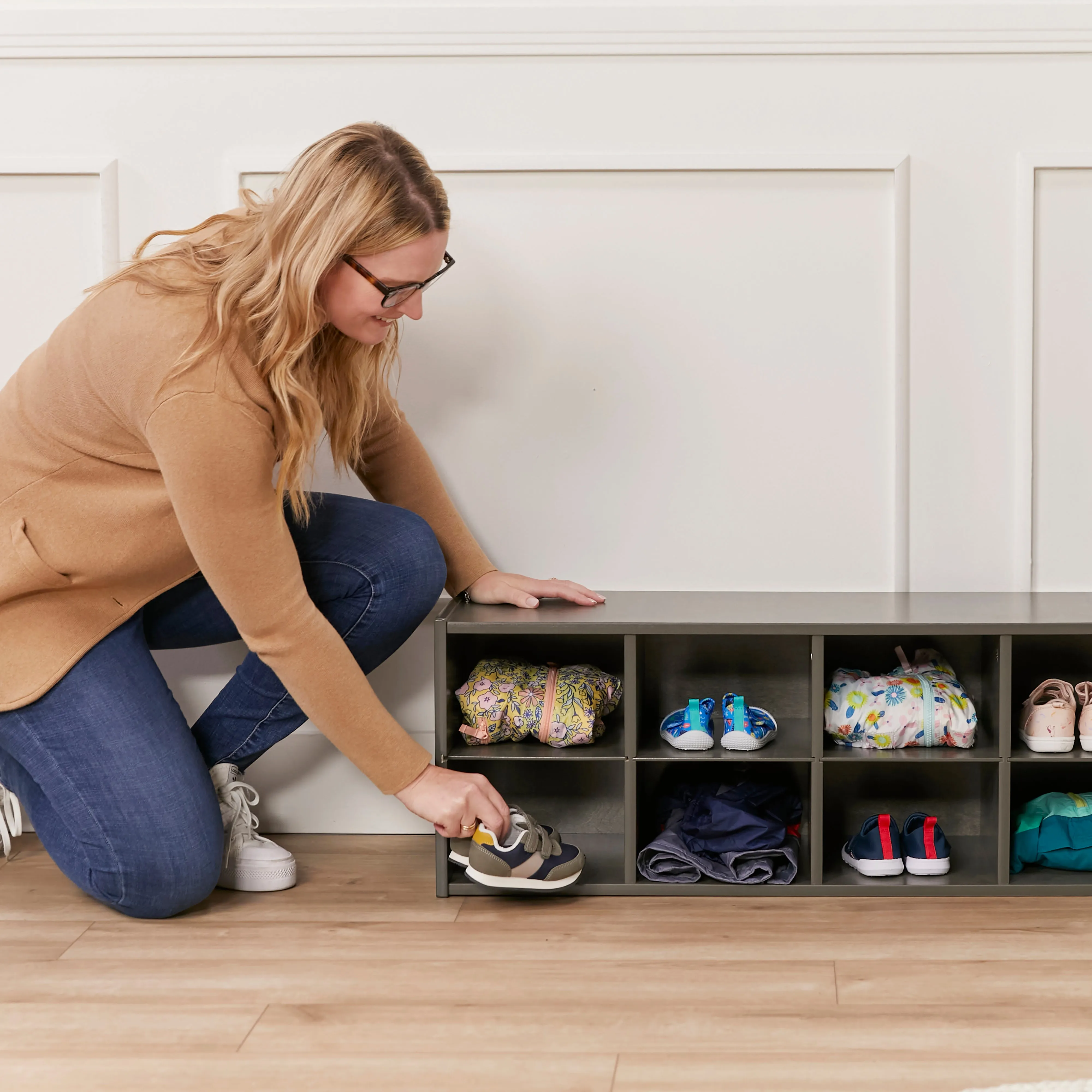 Streamline 10 Cubby Tray Storage Cabinet, 2x5