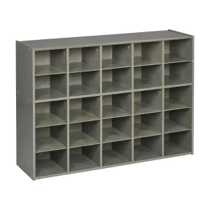 Streamline 25 Cubby Tray Storage Cabinet, 5x5, Classroom Furniture