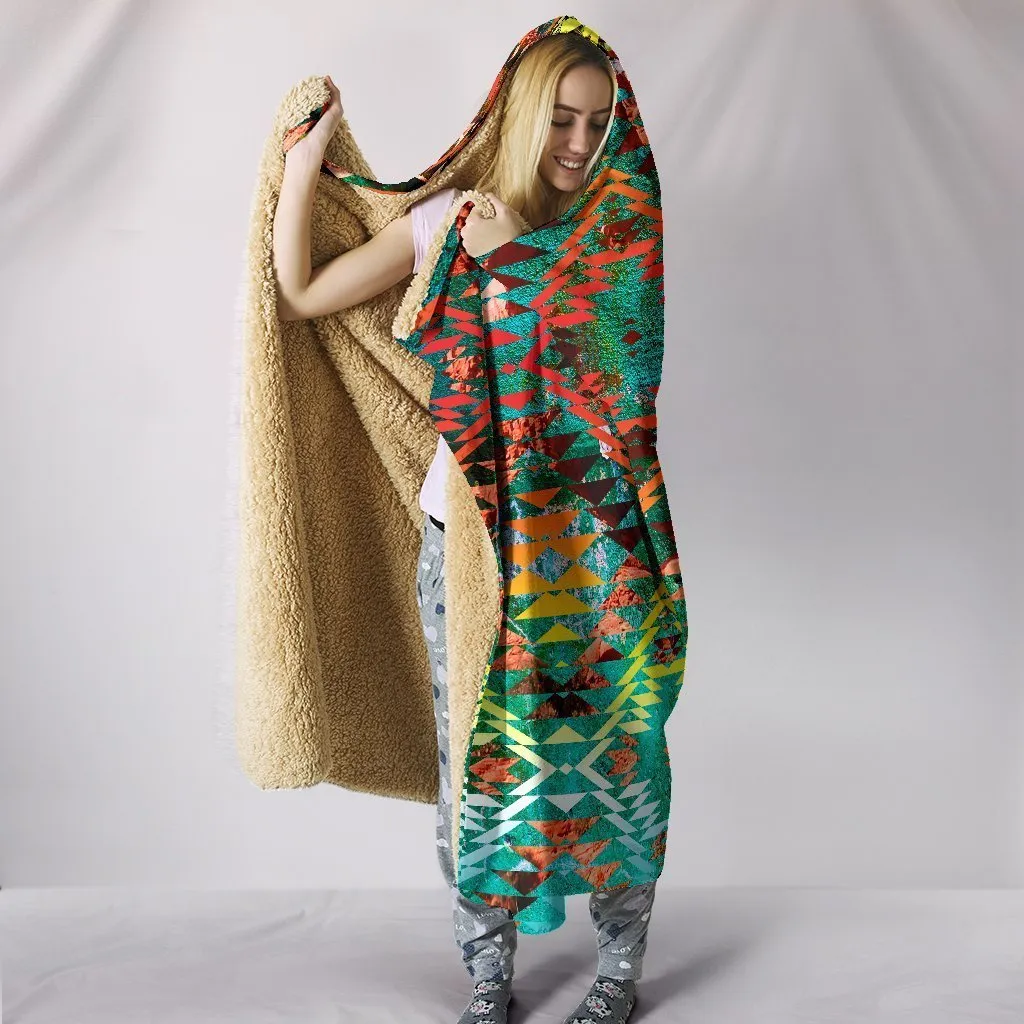 Taos Sunset Camo Hooded Blanket