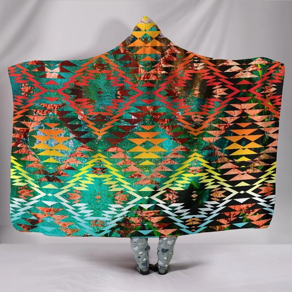 Taos Sunset Camo Hooded Blanket