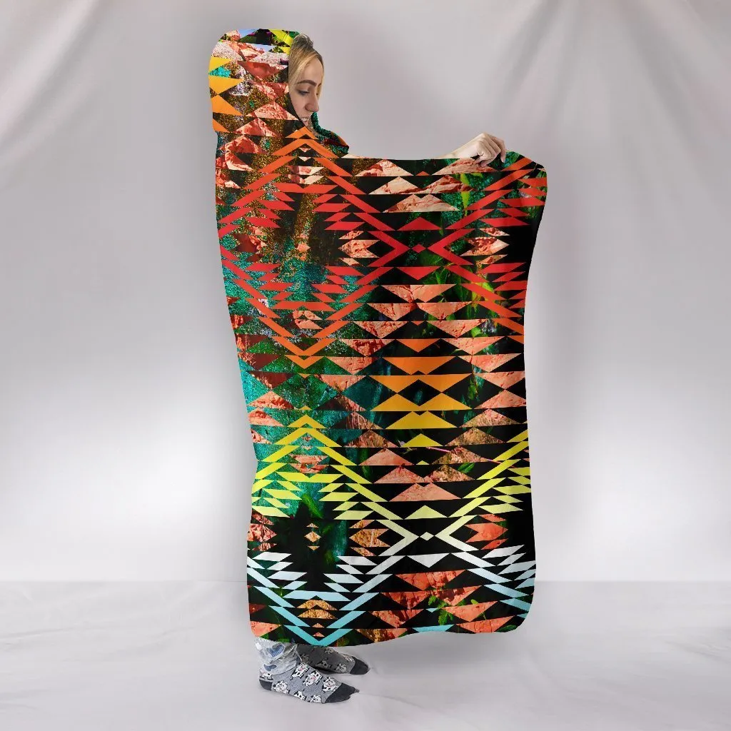 Taos Sunset Camo Hooded Blanket