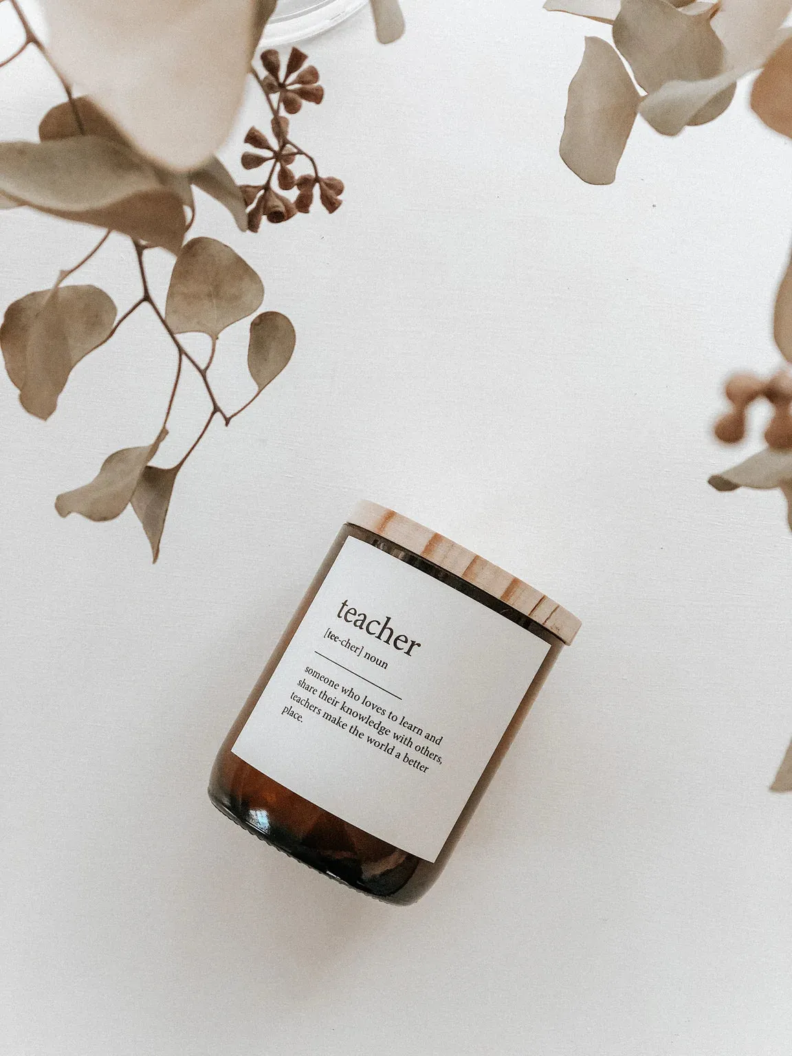 TEACHER - 'Dictionary Meaning Soy Candle'