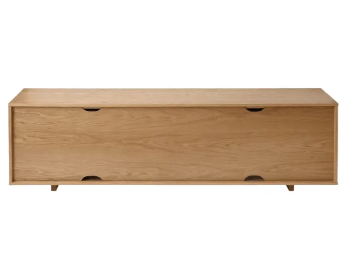 TEAK WOOD CANE TV UNIT