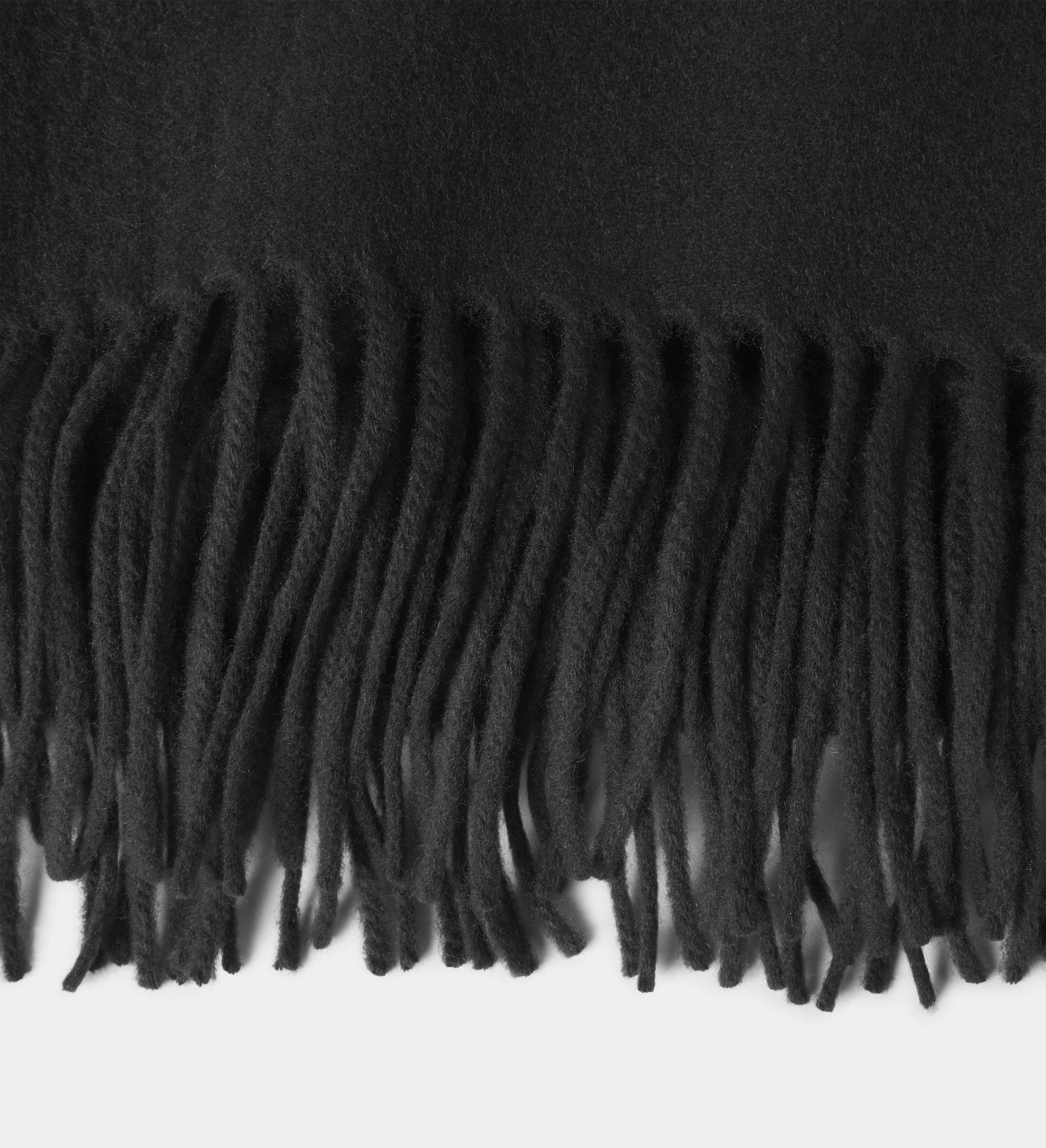 The Solid Cashmere Fringe Throw Blanket
