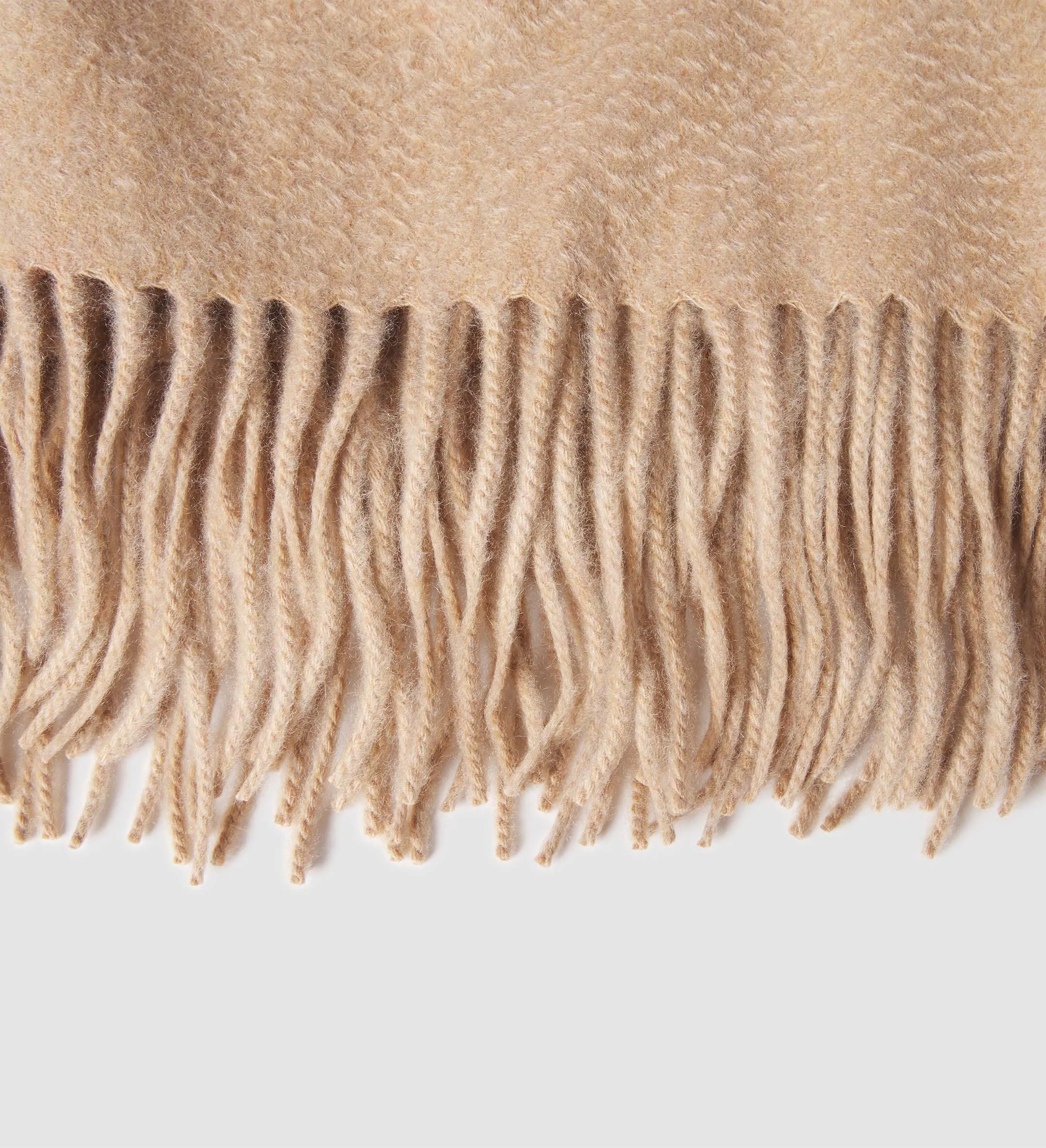 The Solid Cashmere Fringe Throw Blanket