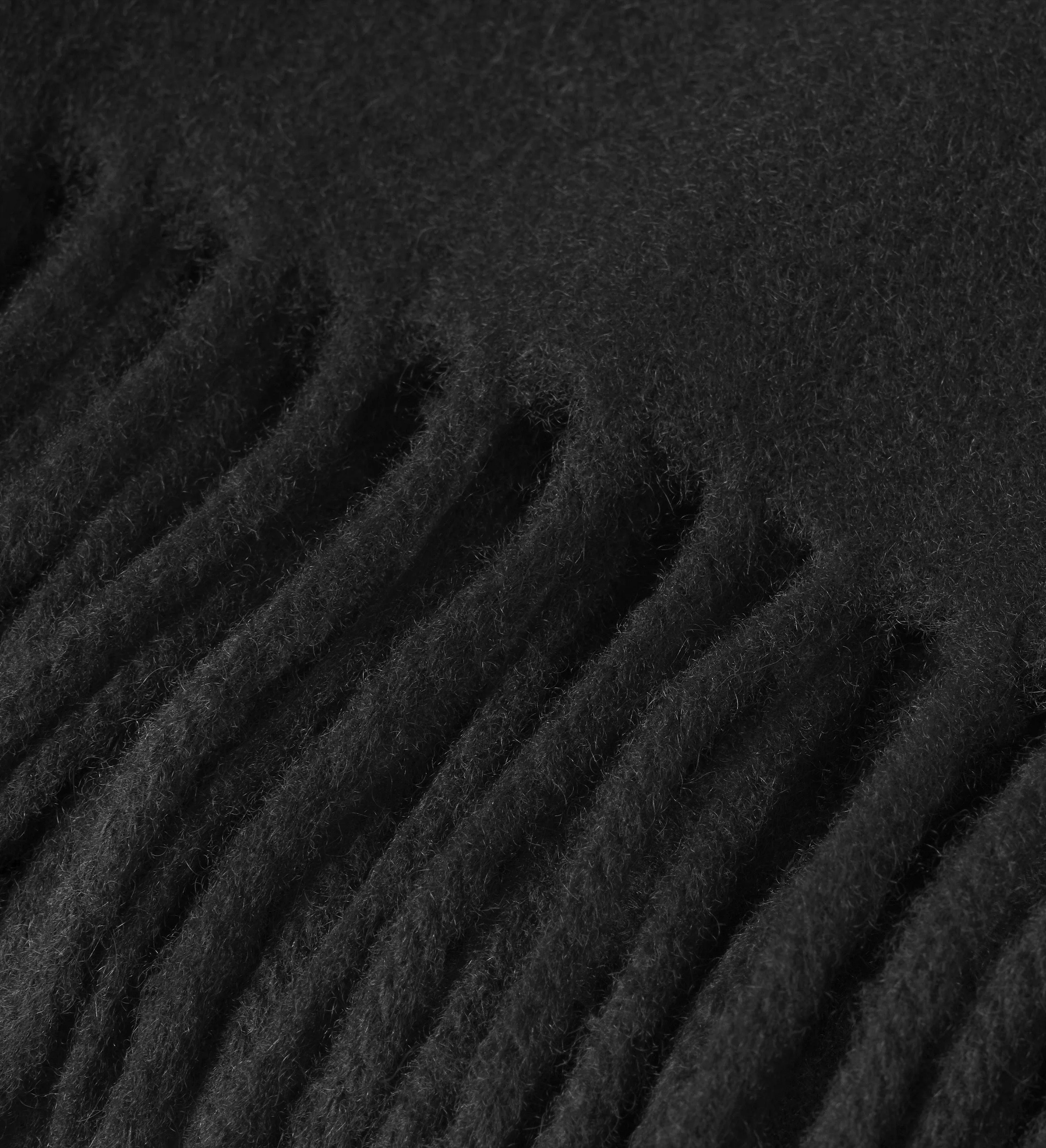 The Solid Cashmere Fringe Throw Blanket