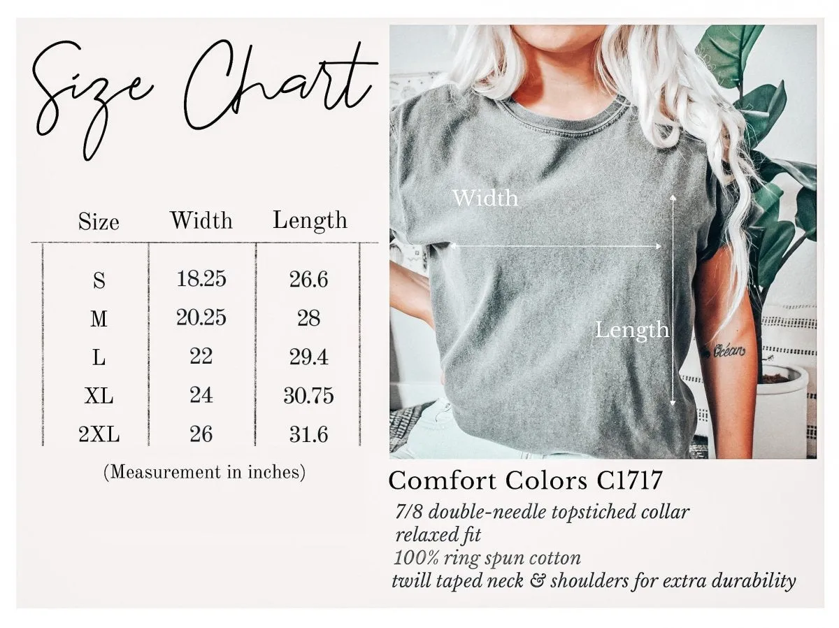 There's No Crying In Baseball Stitching Comfort Color Tee