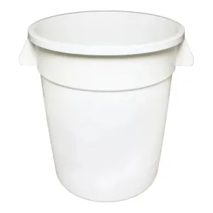 Thunder Group PLTC020W 20 Gallon Plastic Round Trash Can White