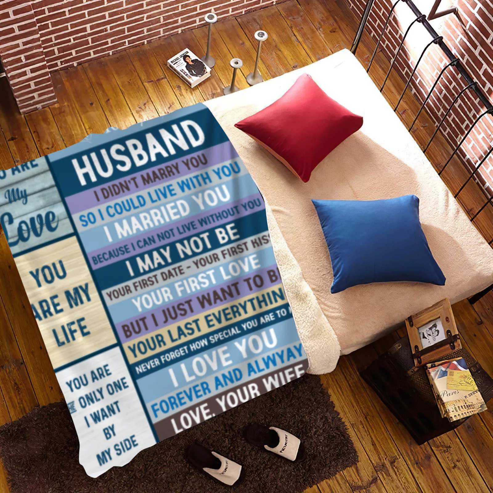 To My Husband Blanket
