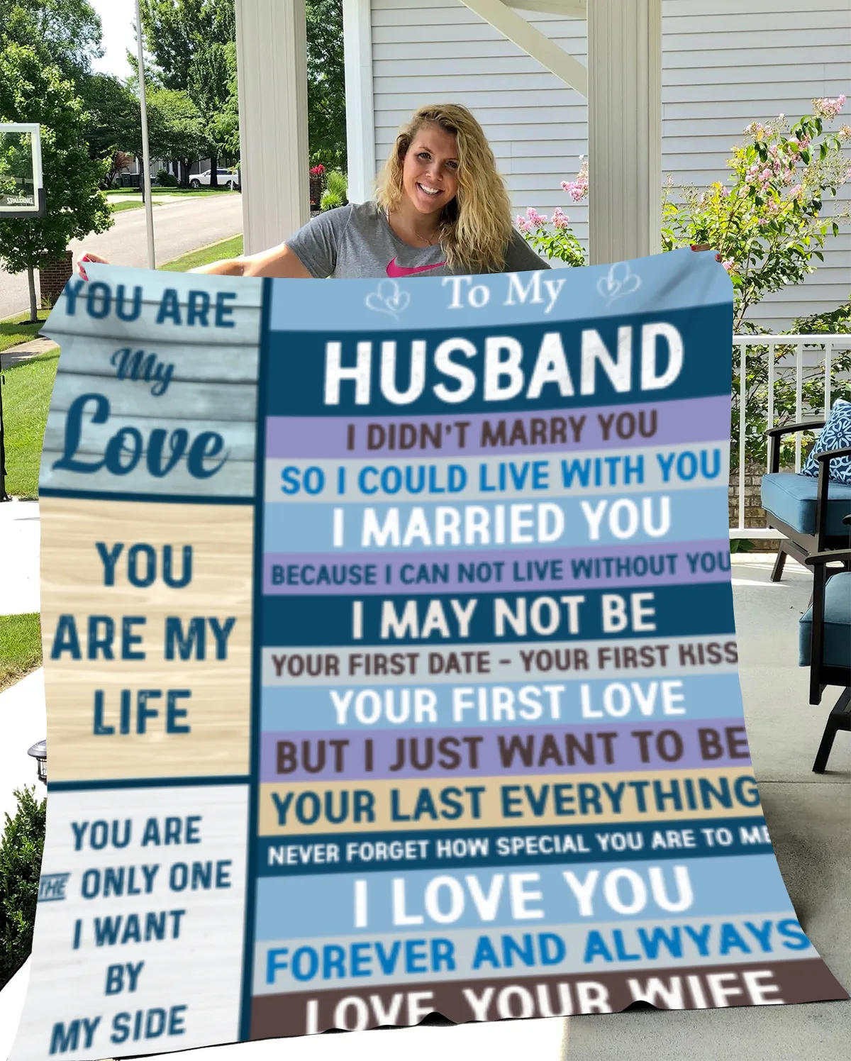 To My Husband Blanket