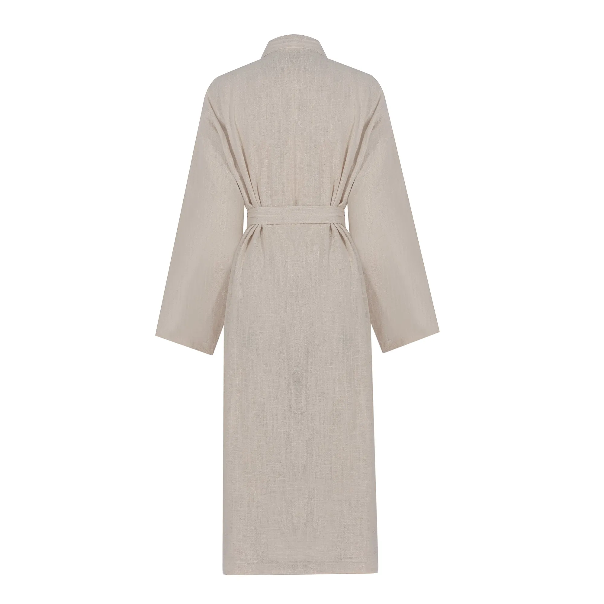 Turkish Linen Robe | Natural