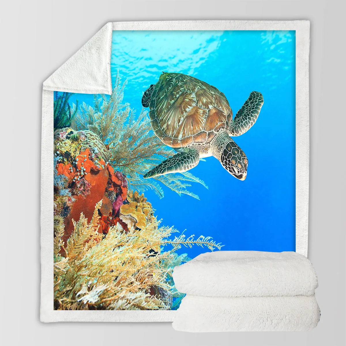 Turtle Soft Sherpa Blanket