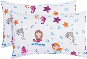 Undersea Mermaid Adventure 2-Pack Toddler Travel Pillowcases