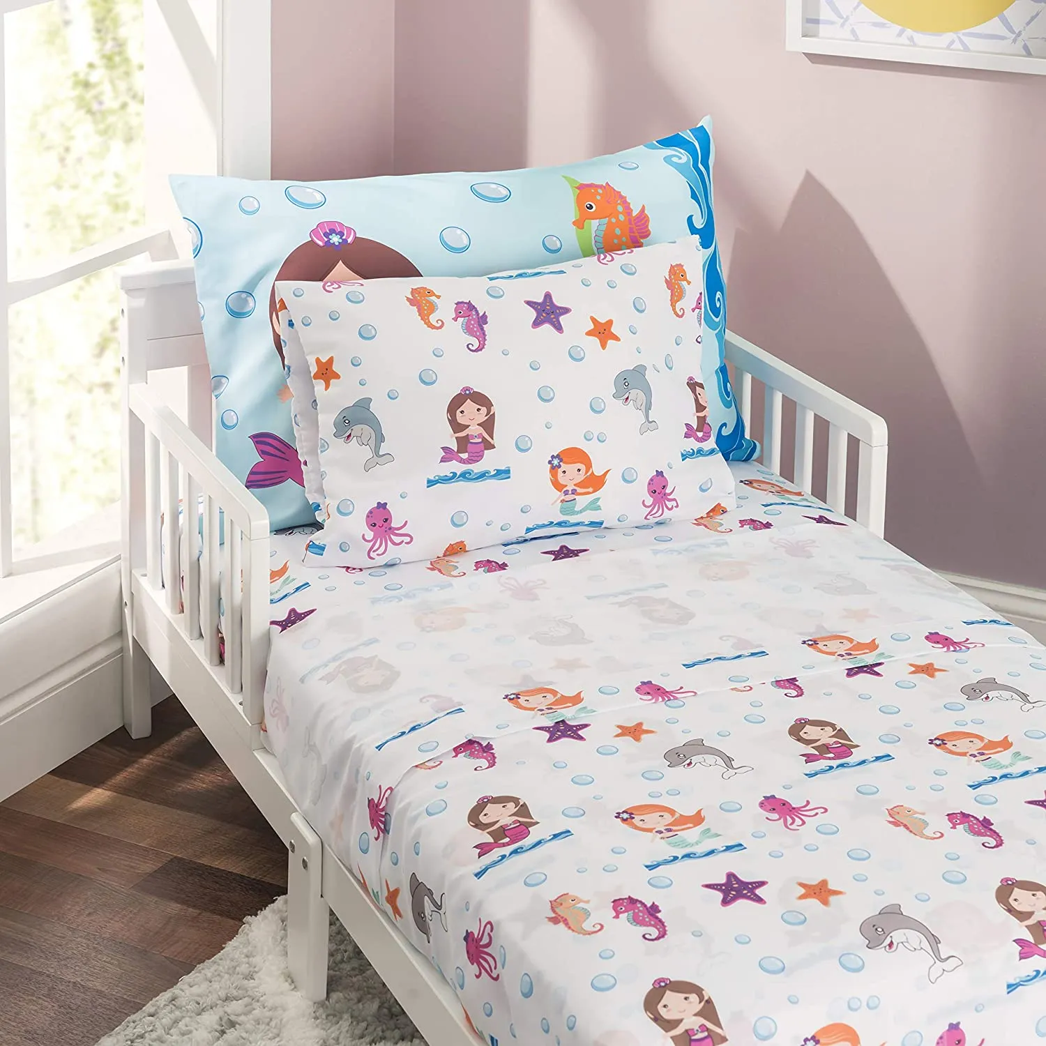 Undersea Mermaid Adventure 2-Pack Toddler Travel Pillowcases