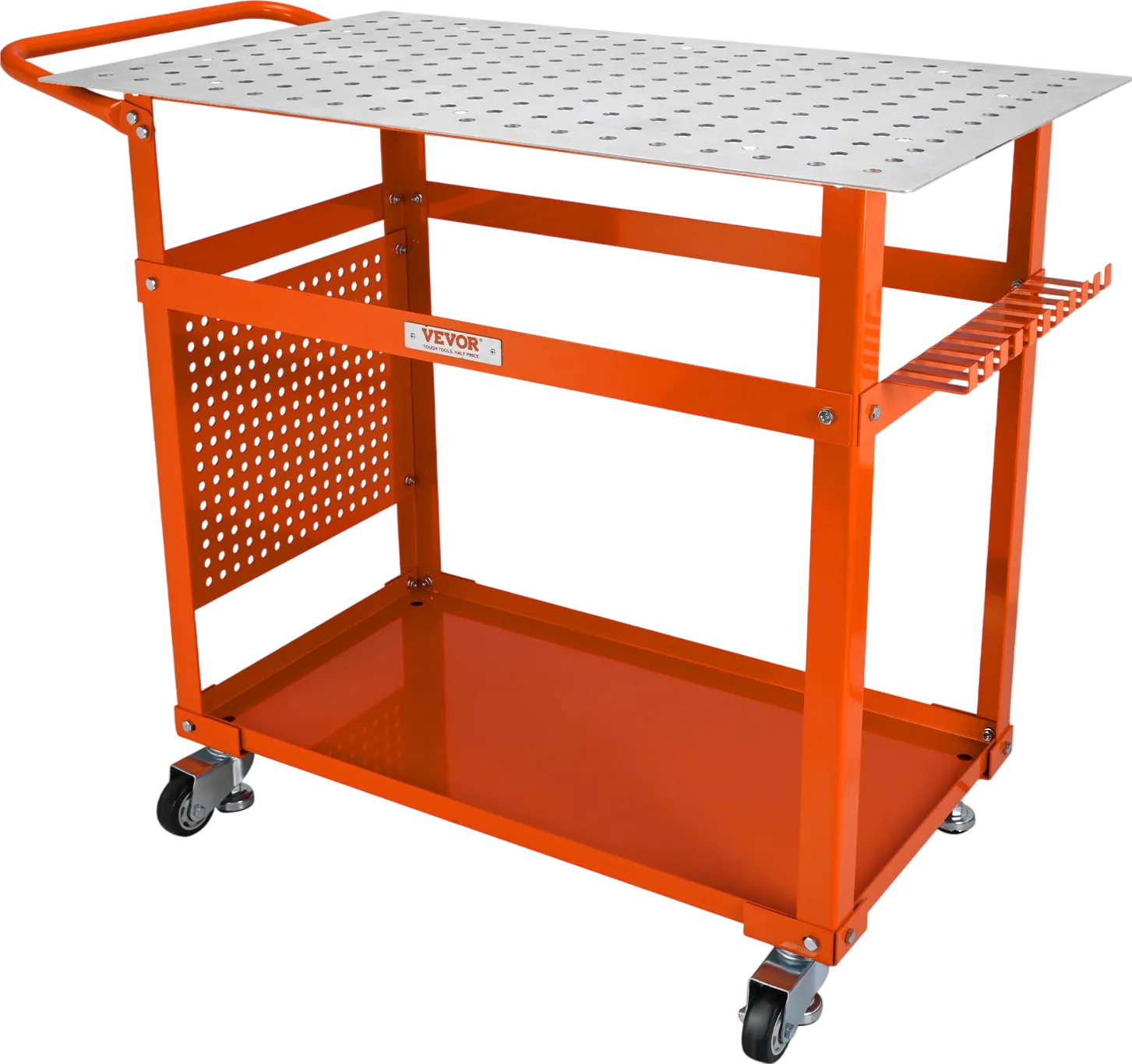 Vevor Welding Table 36" x 24" Steel Workbench on Wheels 600 Lbs Load Capacity New