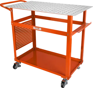Vevor Welding Table 36" x 24" Steel Workbench on Wheels 600 Lbs Load Capacity New