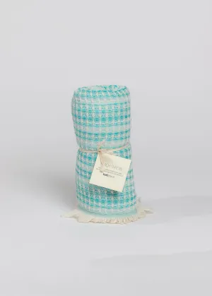 Waffle Beach Throw- Teal