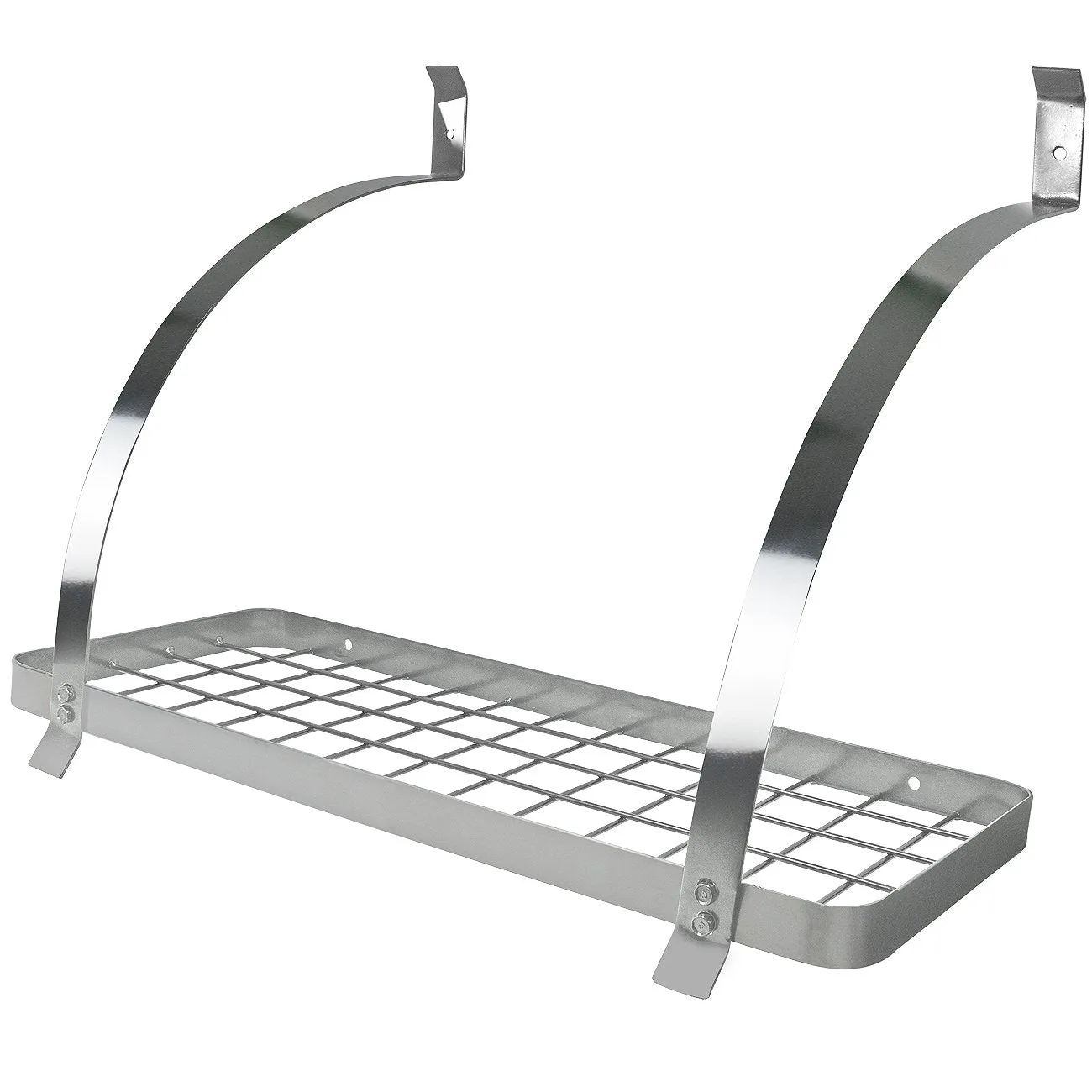 Wall Mounted Pot Rack with Hooks