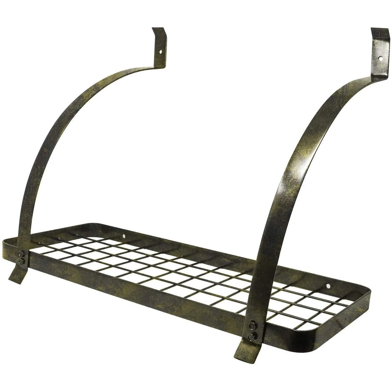 Wall Mounted Pot Rack with Hooks