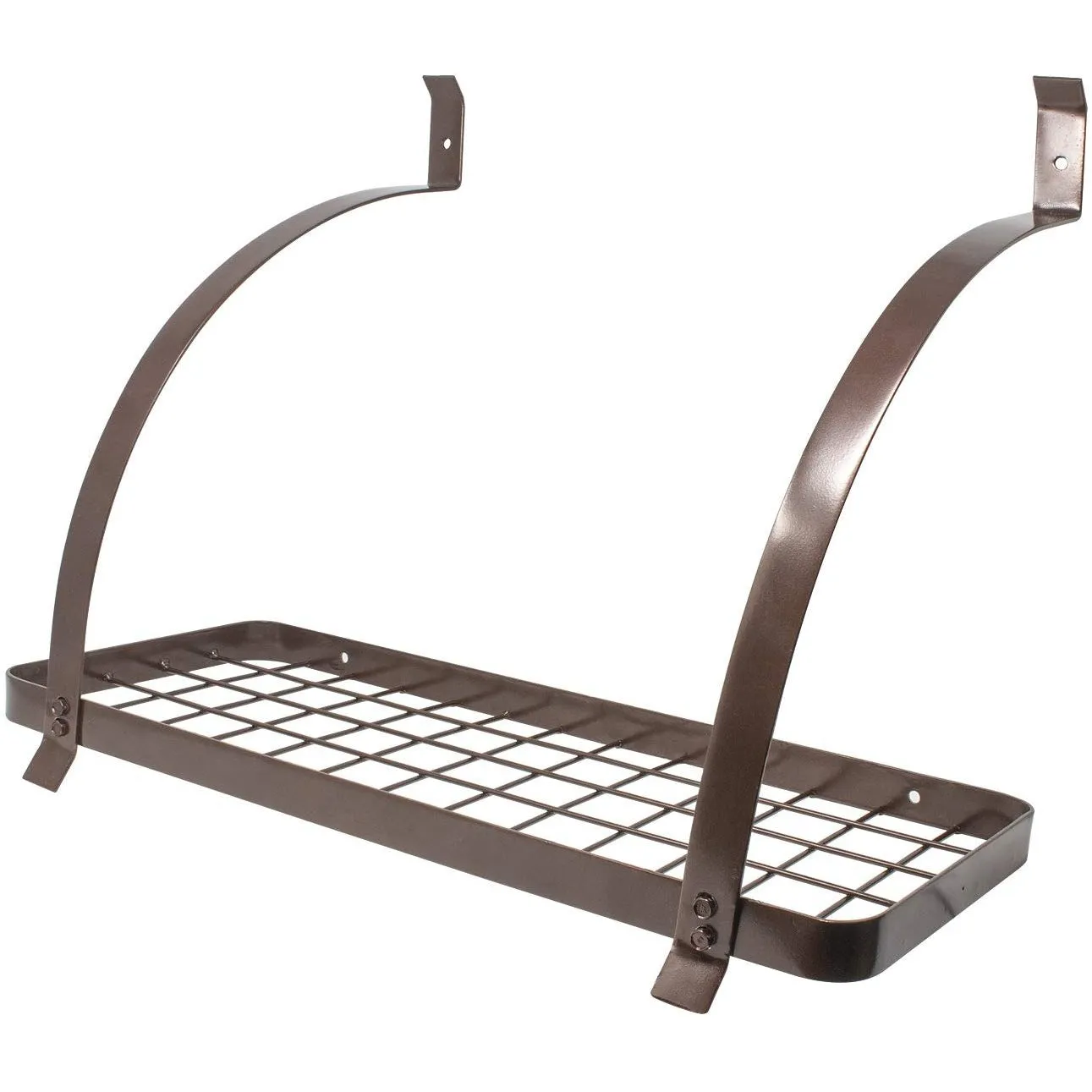 Wall Mounted Pot Rack with Hooks
