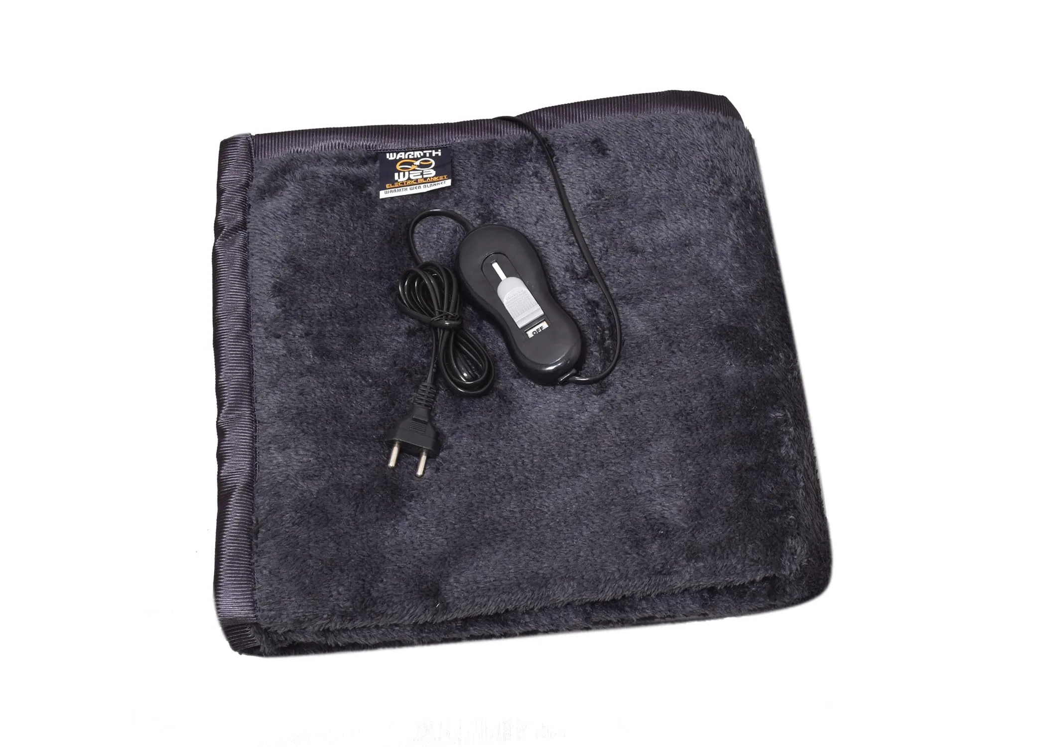 WARMTH WEB Electric Under Blanket - Single Bed Size (60in x 30in) Faux Fur Reversible 2 Years Warranty