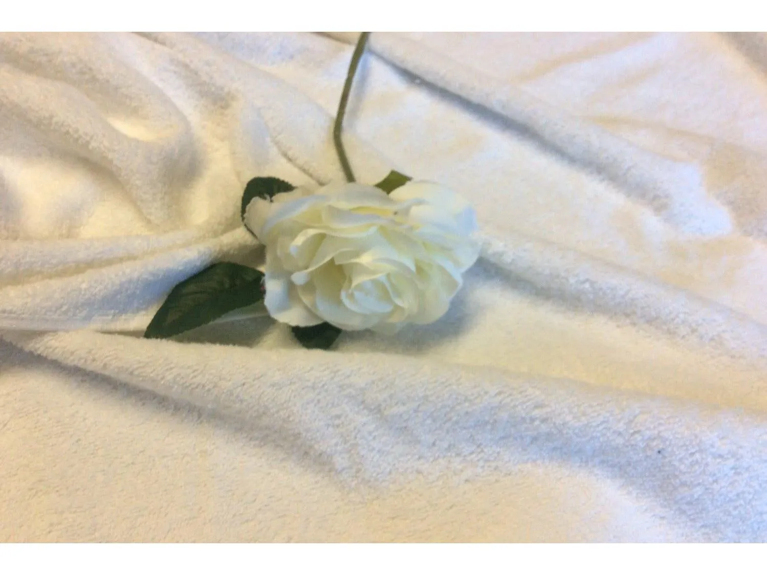 WHITE - Pure Cotton Thick LUXURY TERRY TOWELLING  for Towels, Babies, Nappy, Diaper, Fabric 400 gsm