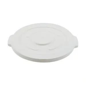 Winco FCW-20L Lid for White Trash Can, 20gln, NSF Certified